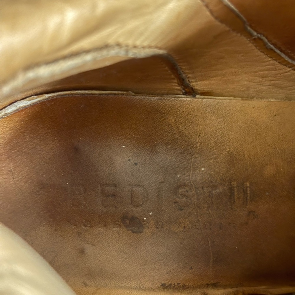 Bed Stu Brown Heeled Boots with Buckle Detail - Picture 5 of 8